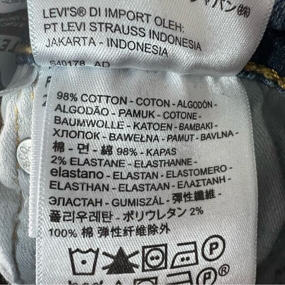 Levi's 505 Medium Blue Straight Leg Jeans Men’s‎ Size 38WX32L - Picture 8 of 10